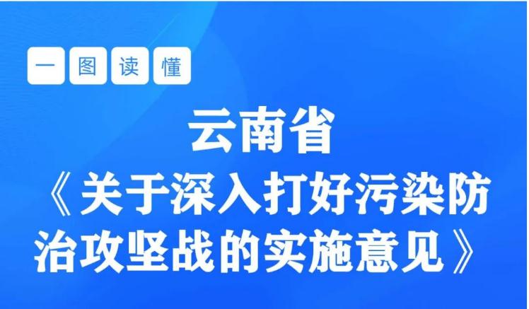 一圖讀懂云南省《關(guān)于深入打好污染防治攻堅戰(zhàn)的實施意見》